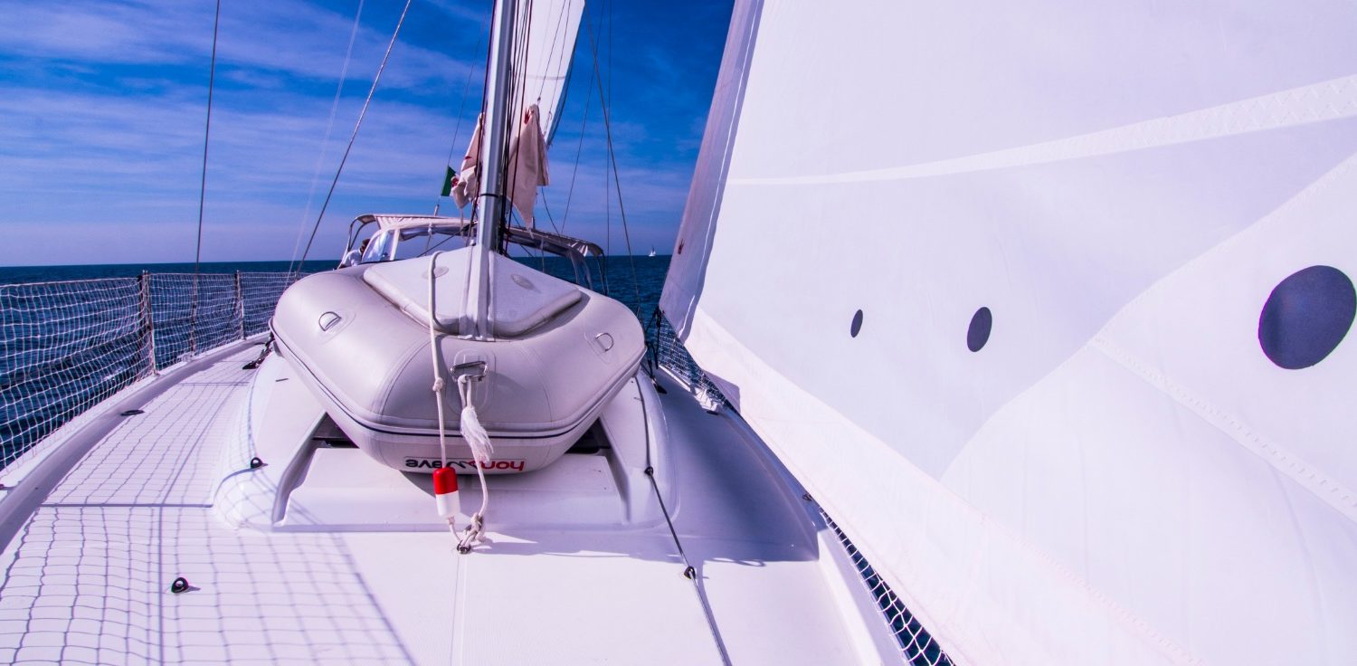 SO440 COPERTA DA PRUA PROFILO VELA GENOA DI BOLINA PERFORMANTE +RANDA E TENDER CARENA A V PROFONDA