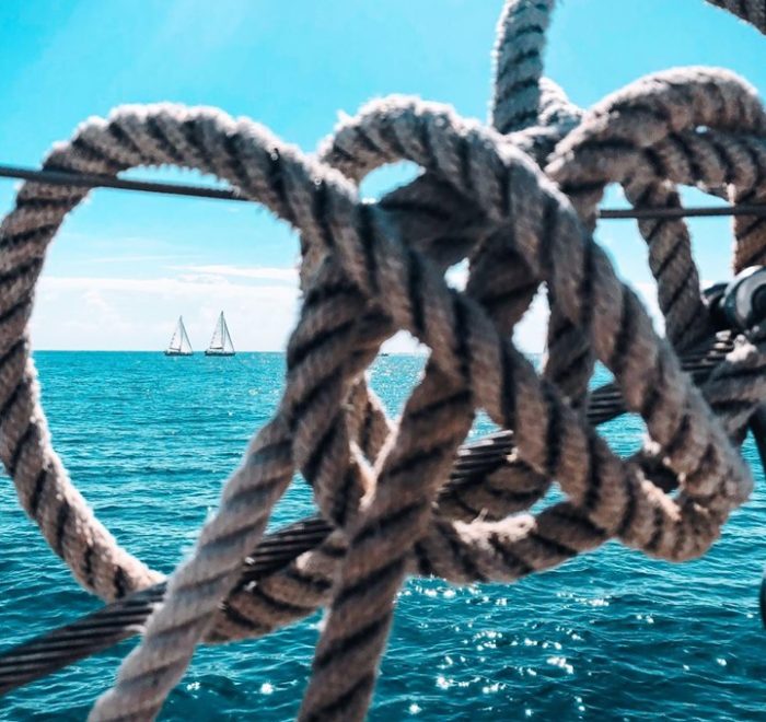 scotta incattivita su draglia regata